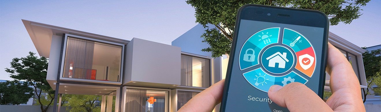 Moderne Villa mit intelligenter Sicherheits- und Alarmtechnik, die umfassenden Schutz und vernetzte Überwachung für Immobilien in Euskirchen bietet.