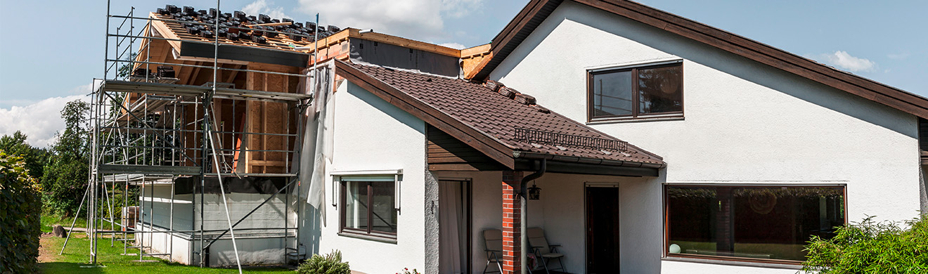Maurerarbeiten in Mechernich beim Anbau eines Einfamilienhauses mit modernen Mauerarbeiten und professioneller Erweiterung des Wohnraums.