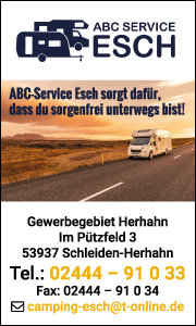 Banner der Firma ABC-Service Esch in Schleiden mit Kontaktdaten, Leistungs&uuml;bersicht, Serviceangeboten und professioneller Darstellung f&uuml;r Kundenanfragen und Werkstattleistungen.